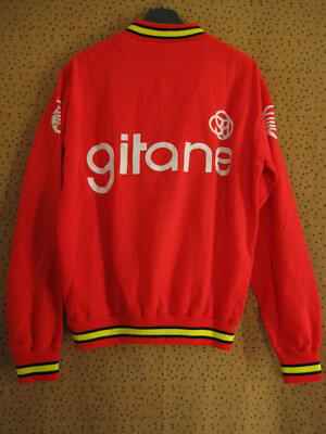Sweat Cycliste Vintage GITANA / Noret - Acrylique Rouge - Années 70 - Taille M