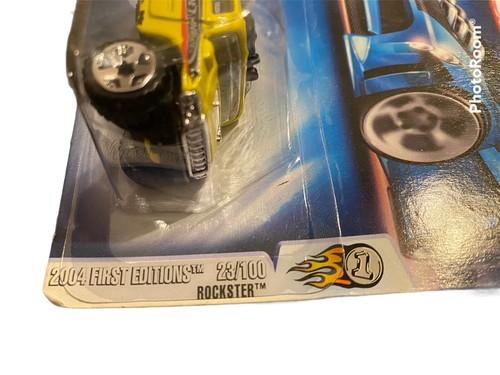 2004 Hot Wheels First Editions #023 Rockster | Yellow w/ Chrome Grill - Picture 2 of 3