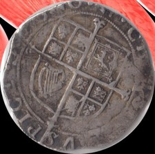 Queen Elizabeth 1st 1567 SILVER 6 PENCE COIN 2.88 GRAMS -think 3RD 0R 4TH ISSUE