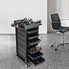 7 Tier Rolling Trolley Cart, Beauty Barber Cart, Barber Organizer Rolling Cart