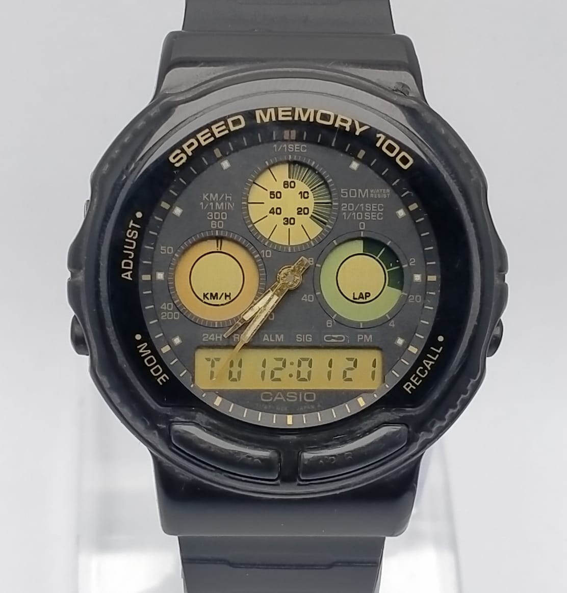 CASIO SPEED MEMORY 100 デジタル腕時計 AW-20 Casio AW-20 Module 384 Speed Memory 100 Quartz Vintage Men's
