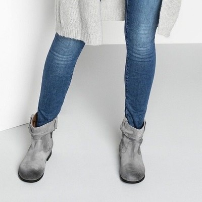BIRKENSTOCK Sarnia Grey Waxed Suede 