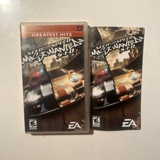 Playstation PSP Need For Speed Most Wanted 510 - CASE AND MANUAL ONLY no game