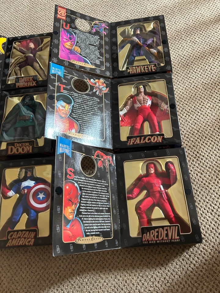 Lote de 6 figuras de acción de X-Men STORM serie de portadas famosas de Marvel Comics 1997 Foto 4 de 4