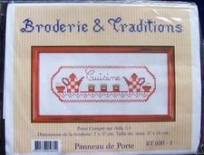 § kit points comptés BRODERIE ET TRADITIONS PANNEAU DE PORTE : cuisine