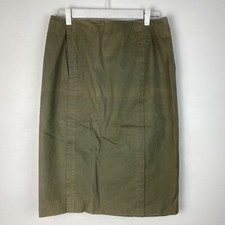 Saturday By Kate Spade Womens Pencil Back Slit Stretch Skirt Size 10 Weathered