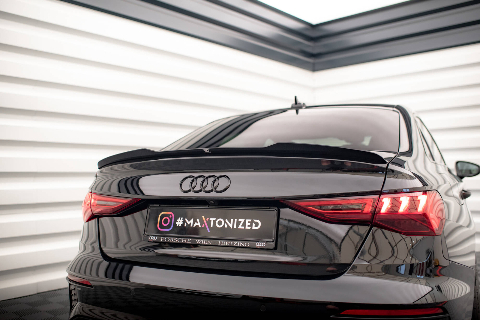 Heckspoiler Lippe für Audi A3 S3 RS3 A3 S-Line Limousine 8Y Maxton Design