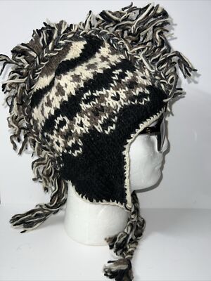 Mohawk Handmade Indian Peruvian Knitting Hat 