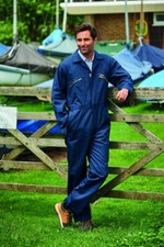 MEN'S CHAMPION BOILERSUIT COVERALL OVERALL WORKMAN HEAVYWEIGHT BRASS ZIP