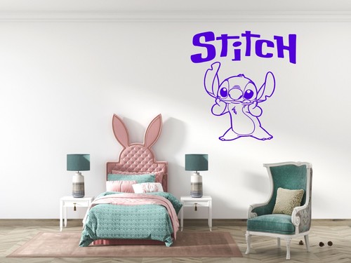 Disney Stitch Vinyl Wandaufkleber Fenster Auto Tür Zuhause Schlafzimmer Aufkleber Kinder Kind - Bild 3 von 8
