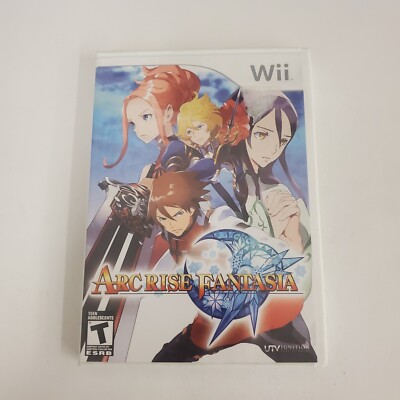 Arc Rise Fantasia (Nintendo Wii, 2010) NO Manual OEM  Us Ntsc