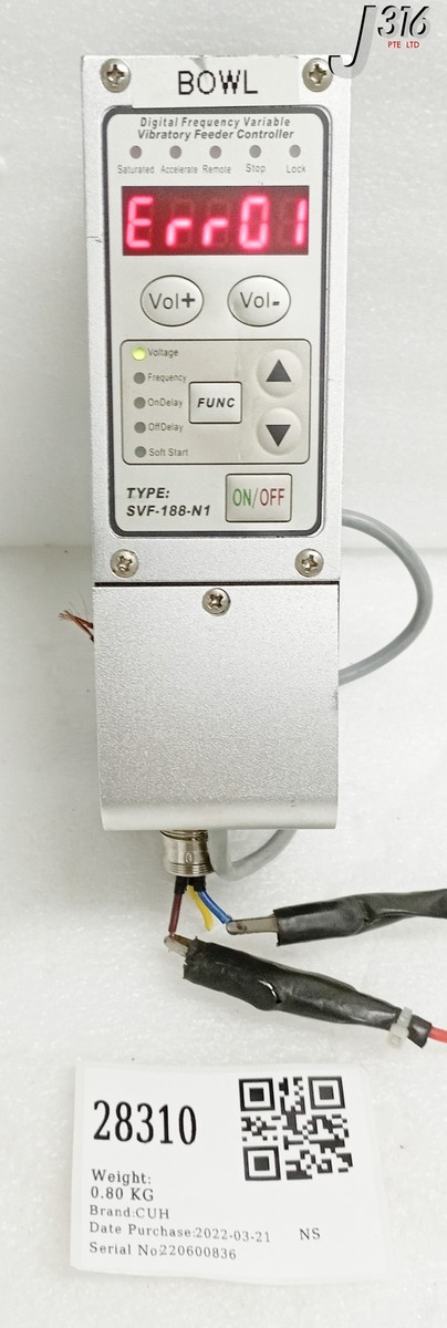 28310 CUH DIGITAL VIBRATION FEED CONTROLLER, SVF-188-N1 SVF-188