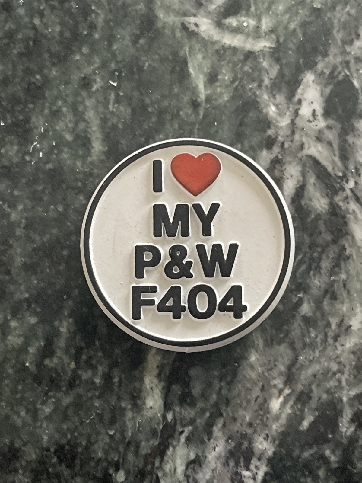 Vtg Fridge MAGNET PRATT & WHITNEY JET ENGINES Logo 80s Unused F404