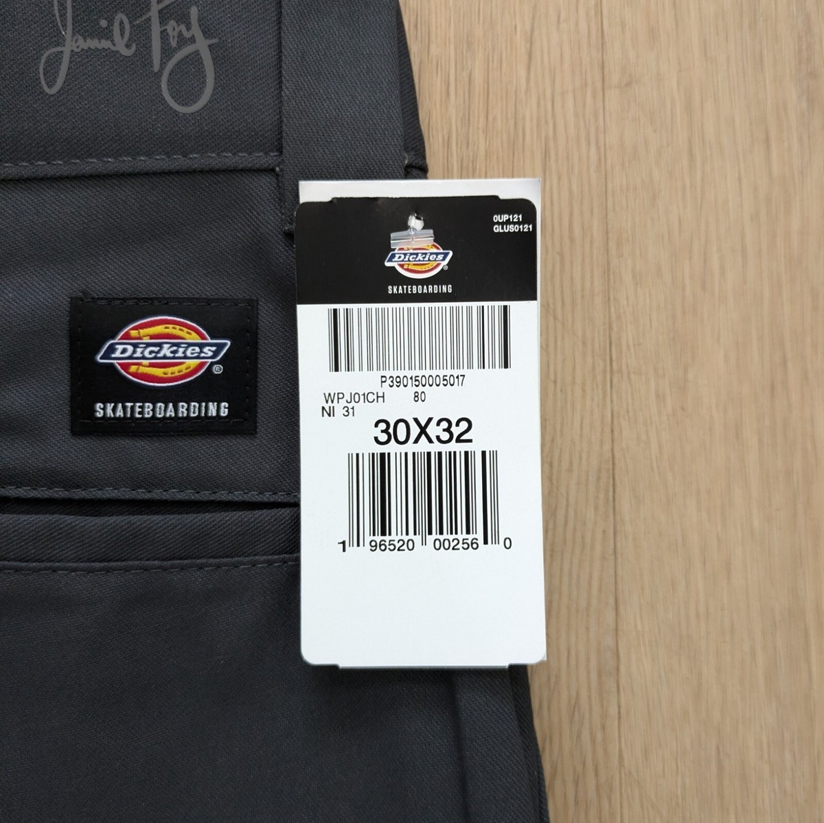 送料込 Dickies チビタグ ブラックUSA製 W38 美品 FJ Dickies Jamie Foy Skateboarding Pants Men's Size 30x32 Loose Fit