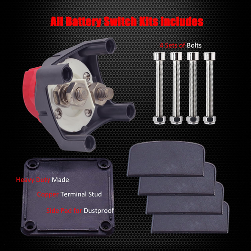 Battery Switch, 12-48 V Battery Power Cut Master Switch Disconnect Isolator for - Picture 7 of 12
