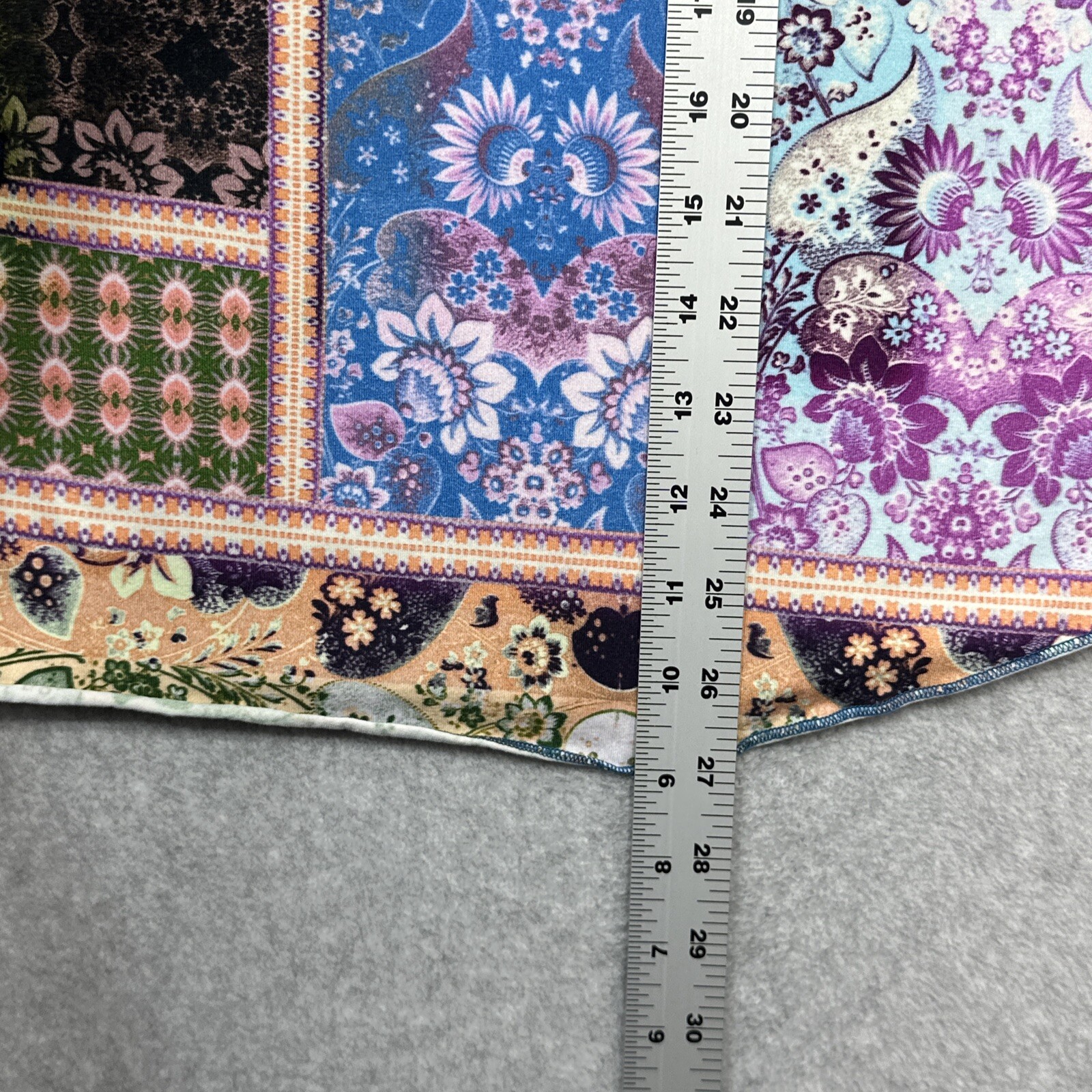 Sundance Poetic Patchwork Top Large Blue Floral B… - image 10