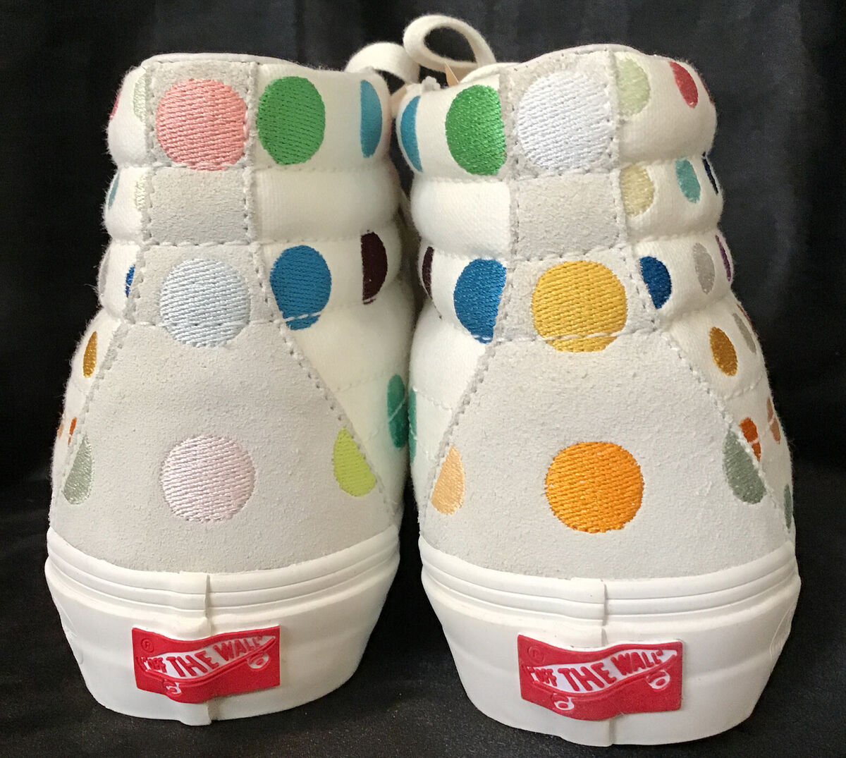 Vans Damien Hirst Unisex SK8 Hi Reissue White Polkadot HiTop Vans Damien Hirst Unisex SK8 Hi Reissue White Polkadot HiTop
