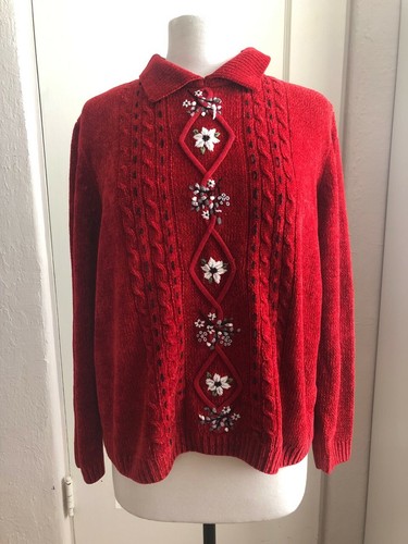 Vintage Alfred Dunner Christmas Sweater 
