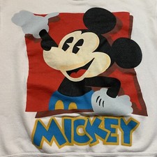 TRUE VINTAGE Mickey  Co Sweatshirt Disney Sz Large NICE GRAPHIC of Mouse