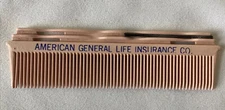 American General Life Insurance Co. advertising pink hair comb bobby pin Vintage
