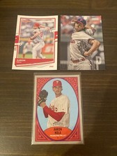 Aaron Nola 2019 New Age Performers 2018 Stadium Club & 2020 Donruss