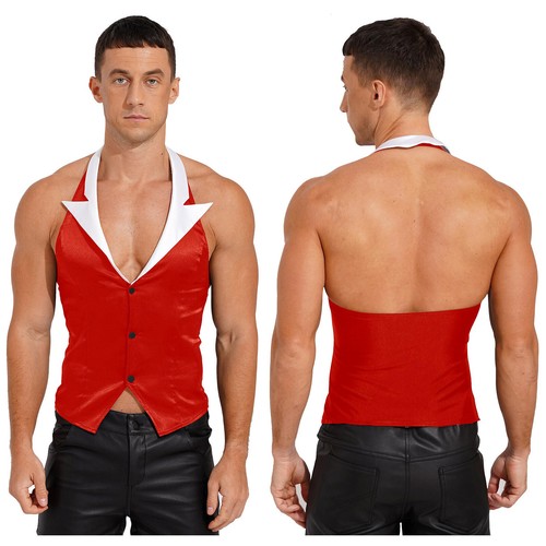 Camicia uomo sottomaglie body bottoni a pressione all'uncinetto pezzo unico body sexy - Foto 65 di 68