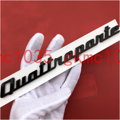 Maserati Quattroporte Rear Emblem Badge Glossy Black Brand New 1PC