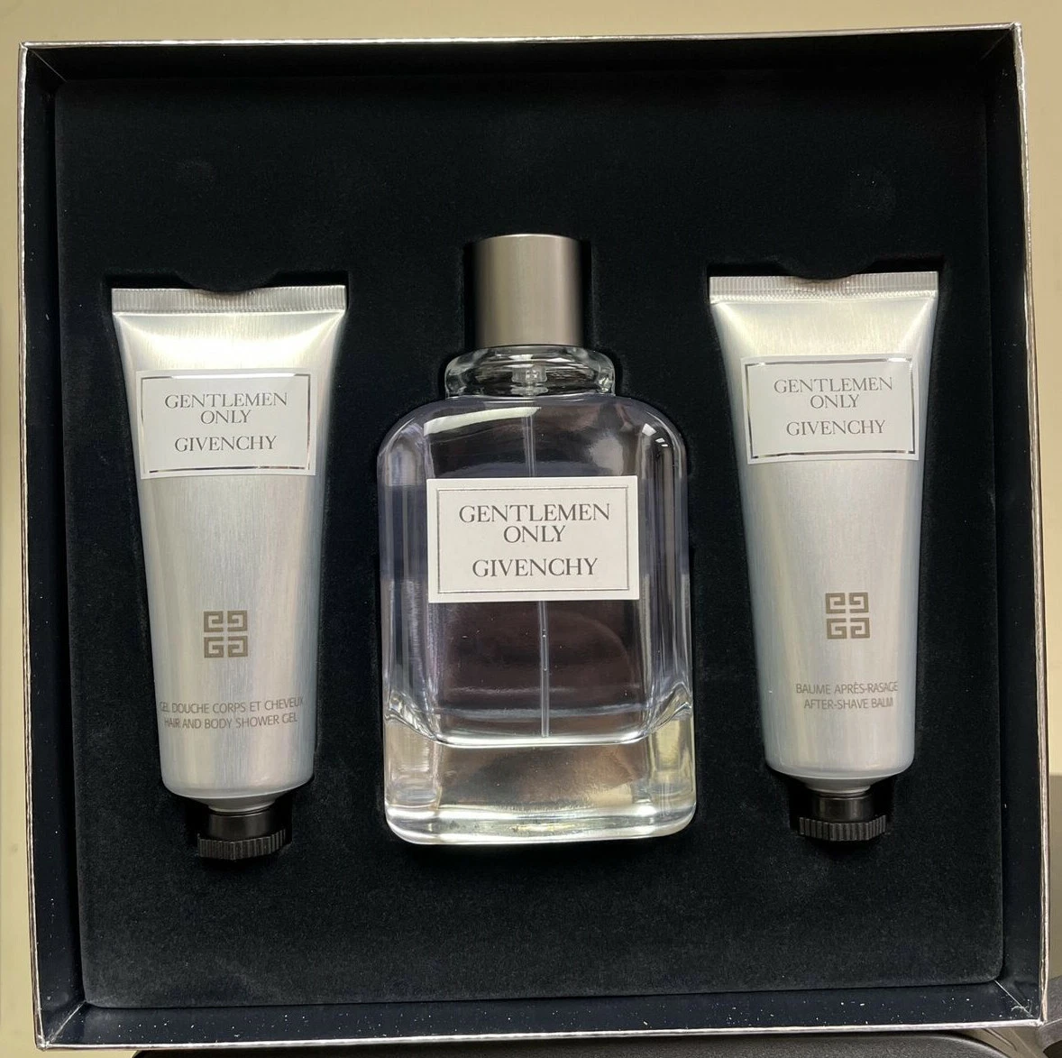 Givenchy Gentlemen Only 3PCS Set 3.3OZ EDTSP 2.5 SH GEL A SH BALM NEW WITH BOX