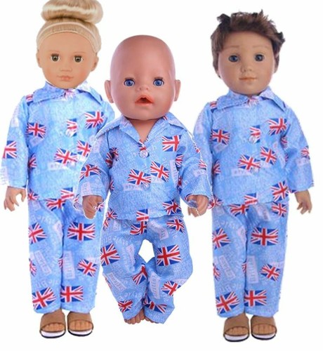 Ropa de muñeca UKSeller 16""-18"" pijama, PJ, zapatillas, nuestra generación bebé nacido - Imagen 20 de 31