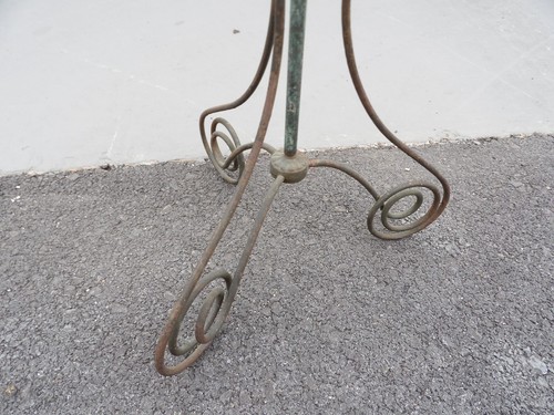 Late 1800's Antique American Copper & Cast-Iron indoor Weathervane Purple Ball - Picture 9 of 12