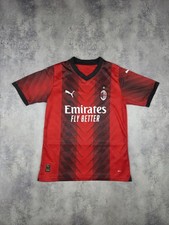 Vintage Puma AC Milan Soccer Jersey Home 2017/18 Football Shirt Size M