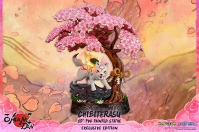 First 4 Figures Okami Okamiden Chibiterasu Exclusive Edition PVC 10'' Statue