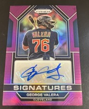 George Valera 2023 Prizm Purple Auto 9/99