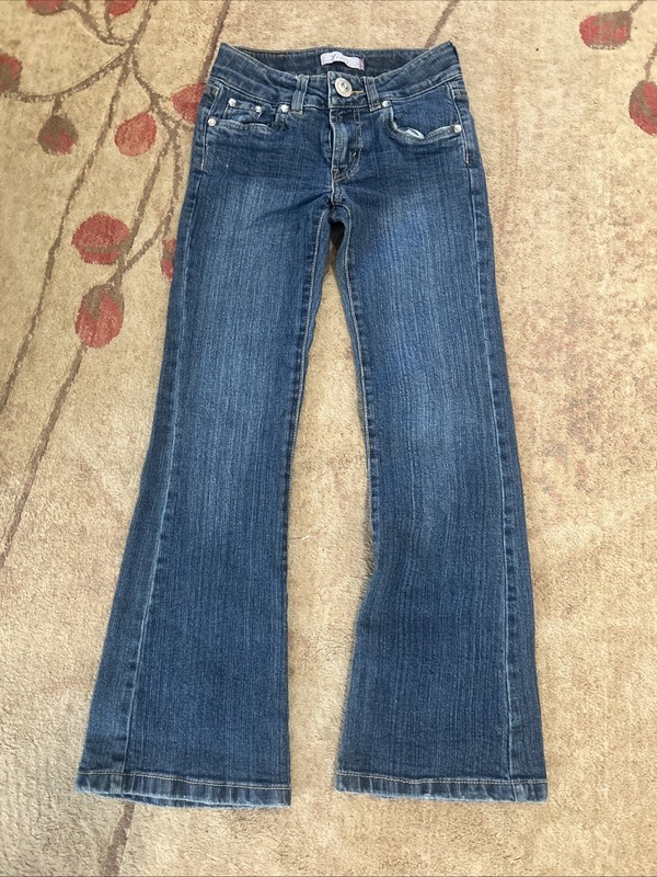 Levi's Strauss & Co. Youth Girl's Size 10 Slim, Blue Denim, Jeans Rhinestones