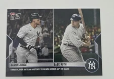 AARON JUDGE  Clubs 60th HR TIES BABE RUTH  Hits #60 Card No.931 New York Yankee
