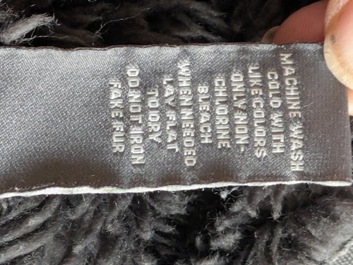 Y2K Abercrombie & Fitch Wolf Jaw Jacket Fur Lined XL Worn Thrashed Hoodie Gray image 5