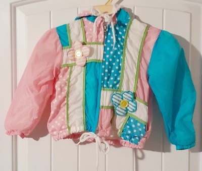 Vintage 1980's Girls 3T Rainbow Connection Light Weight Wind Breaker