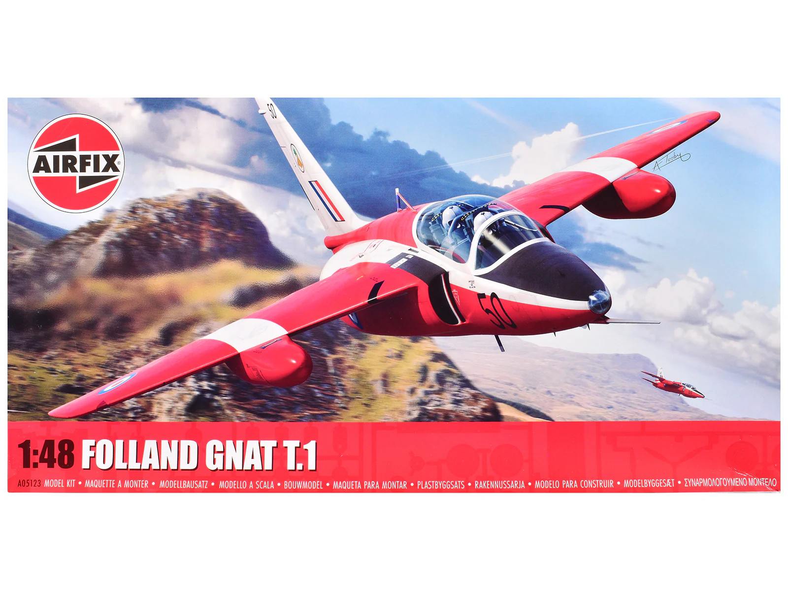 Folland Gnat T.1 Fighter Aircraft With 2 Scheme Options 1/48 P