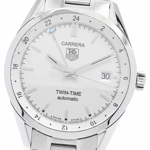 TAG HEUER Carrera Twin Time GMT Automatic Men’s Watch Good Con...