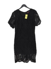 AQUA Bodycon Midi Dress UK8 in Black