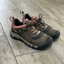 Keen Ridge Flex WP Women's Timberwolf Hiking Shoes Brick Dust Size 7.5 Outdoor