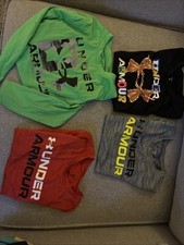 Lot of 4 Under Armour Kids T-shirts Size 5 -6