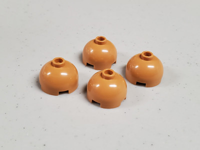 LEGO 553 x4 MEDIUM NOUGAT Brick, Round 2 x 2 Dome Top 6454168