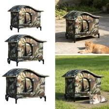 Outdoor Stray Cat House Premium Weatherproof for Courtyard Garden Backyard