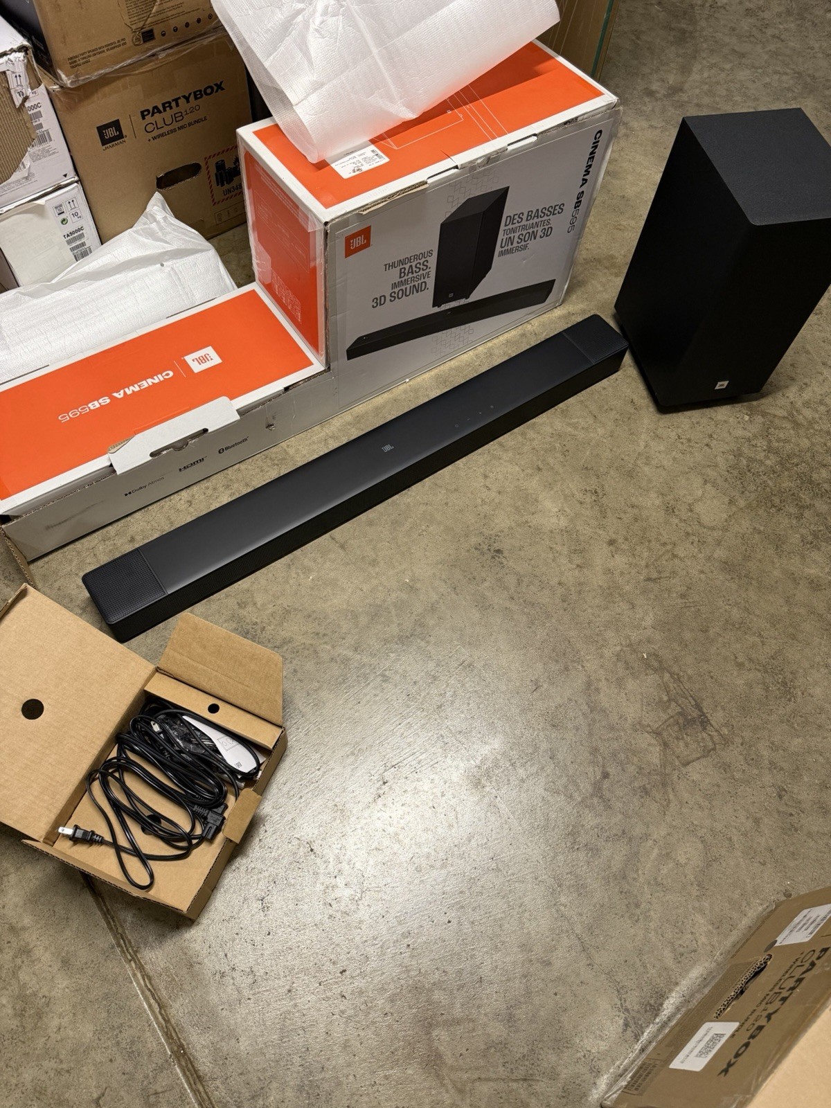 JBL Cinema SB595 3.1.2 Channel Soundbar with True Dolby Atmos and Wireless Sub