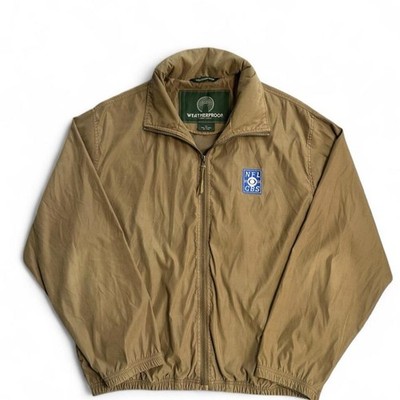2000 s NFL CBS Khaki Field Jacket with Blue embroidered patch by Weatherproof XL