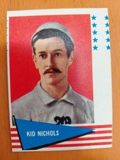 1961 Fleer Kid Nichols Baseball Card #129 300 Game Winner MLB Hall Of Famer!!!