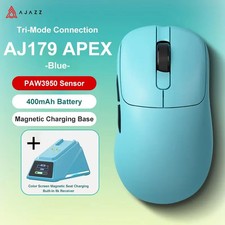 AJAZZ AJ179 APEX Gaming Mouse PAW3950 30000DPI 8KHz Wireless RGB Magnetic Dock