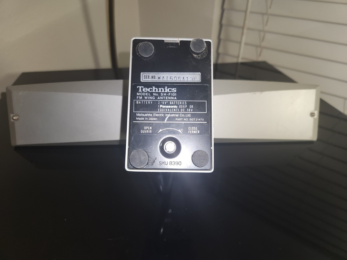 Technics SH-F101 FM ウイングアンテナ テクニクス 動作品 Vintage Technics BRAND FM Wing Antenna Sh-f101 Retro for sale