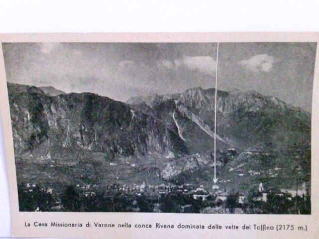 Rara cartolina La casa Missionaria di Varone nella conca Rivana dominate dalle vette